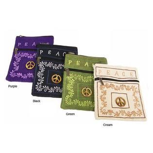 Artisan Handicrafts Handmade Cotton Peace Passport Bag   Clothing