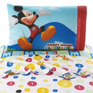 Disney Mickey Mouse Clubhous Count With Me Sheet Set   Home   Bed