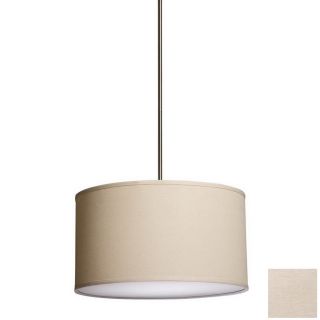 Steven & Chris by Artcraft Mercer Street 25.5 in W Oatmeal Hardwired Standard Pendant Light with Fabric Shade
