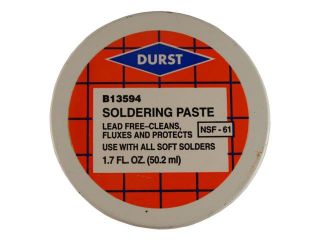 Durst, B13594, 1.7 OZ, Soldering Paste, Lead Free, Cleans, Fluxes And Protects