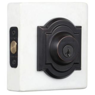 Baldwin Prestige Single Cylinder Venetian Bronze Arched Deadbolt Featuring SmartKey 380 ARB 11P SMT CP RCAL