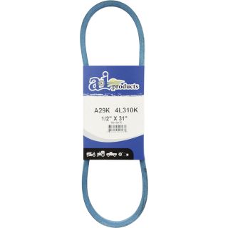 A & I Products Blue Kevlar V-Belt with Kevlar Cord — 31in.L x 1/2in.W, Model# A29K/4L310K  Belts   Pulleys