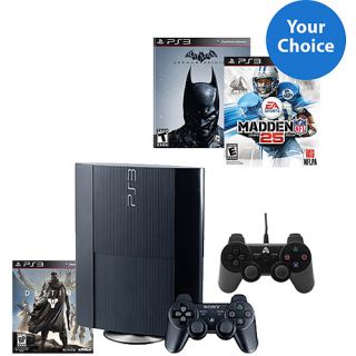 PS3 500GB Console Solution Bundle with Choice of Game and Controller