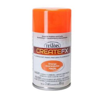 Testors CreateFX 3 oz. Fluorescent Orange Spray Paint (3 Pack) 79625