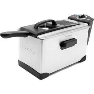 CHEFMAN Deep Fryer with Removable Oil Pan   Stainless Steel