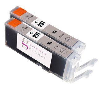 Sophia Global Compatible Gray Ink Cartridge Replacement for CLI 251XL