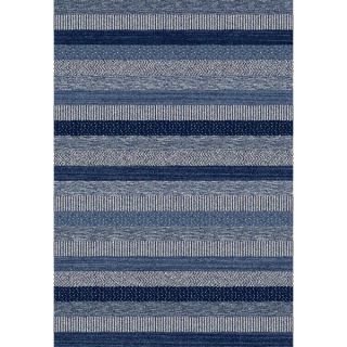 nuLOOM Handmade Striped Plush Shag Rug (5 x 8)