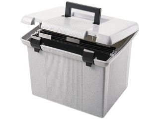 Pendaflex 41747 Portafile File Storage Box, Letter, Plastic, 14 7/8 x 12 1/8 x 11 7/8, Granite