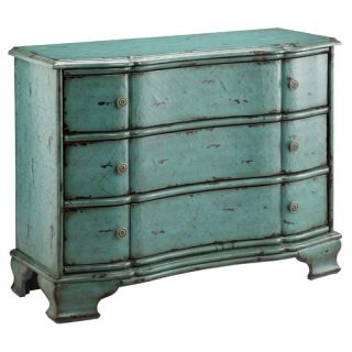 Stein World Painted Treasures 3 Drawer Crackle Accent Chest