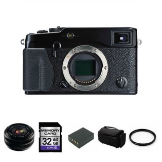 Fujifilm X Pro1 16.3MP Digital SLR Camera with 18mm Lens Bundle