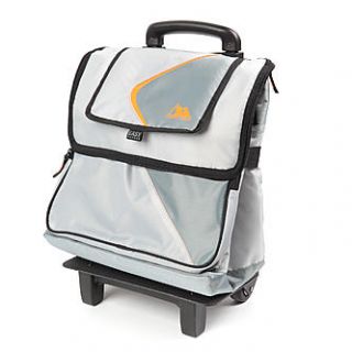 California Innovations 35 Can Rolling Cooler   Gray/Orange   Fitness