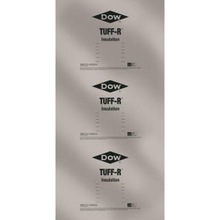 Dow Tuff R 43 Pack R6.5 Faced Polyisocyanurate Foam Board Insulation with Sound Barrier (Common: 0.5 in x 4 ft x 8 ft; Actual: 0.5 in x 4 ft x 8 ft)