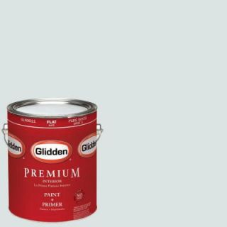 Glidden Premium 1 gal. #HDGB30D Shimmering Sky Flat Latex Interior Paint with Primer HDGB30DP 01F