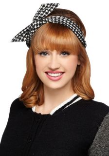 Through the Wire Headband in Houndstooth  Mod Retro Vintage Hair Accessories