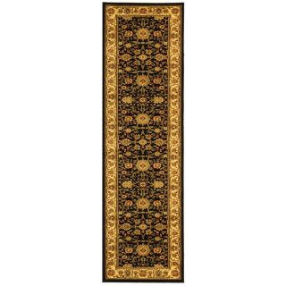 Safavieh Lyndhurst Black and Ivory Rectangular Indoor Machine Made Runner (Common: 2 x 16; Actual: 27 in W x 192 in L x 0.5 ft Dia)