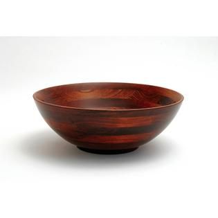 Lipper International 13 3/4 Footed Cherry Finished Salad Bowl   Home
