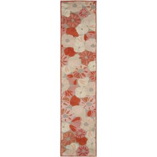 Martha Stewart Poppy Field Cayenne Red Wool/ Viscose Rug (2 3 x 10