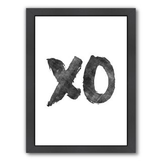 XO Framed Textual Art by Americanflat