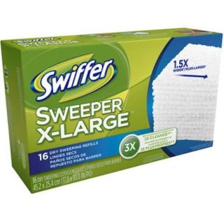 Swiffer Sweeper X Large Dry Sweeping Refill Cloths, 16 count