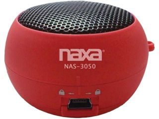 Naxa NAS3050RD Portable Speaker with Aux In Function