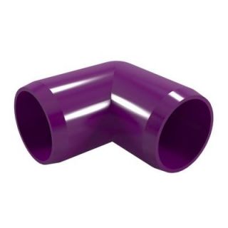 Formufit 1 in. Furniture Grade PVC 90 Degree Elbow in Purple (4 Pack) F00190E PU 4
