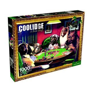 Aquarius Coolidge Dogs 1000 Piece Jigsaw Puzzle   Toys & Games