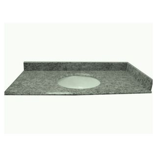 allen + roth Mission White Granite Undermount Bathroom Vanity Top (Common: 49 in x 22 in; Actual: 49 in x 22 in)