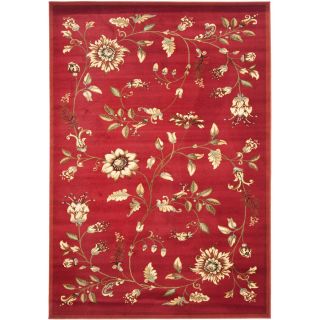 Safavieh Lyndhurst Red and Multicolor Rectangular Indoor Machine Made Area Rug (Common: 4 x 6; Actual: 48 in W x 72 in L x 0.42 ft Dia)