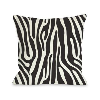 One Bella Casa Raffi Zebra Throw Pillow