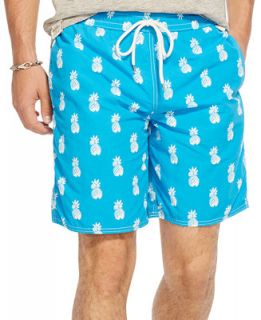 Polo Ralph Lauren Pineapple Print Captiva Swim Trunks   Swimwear   Men