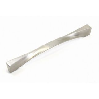 Contemporary 8 inch Twist Stainless Steel Finish Cabinet Bar Pull
