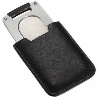 Visol Pizon Cigar Cutter with Black Leather Case   Shopping
