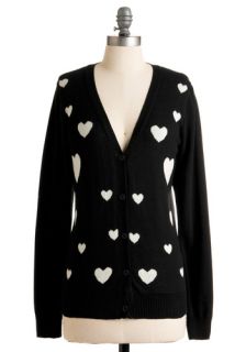 Heart ly Contain Myself Cardigan  Mod Retro Vintage Sweaters