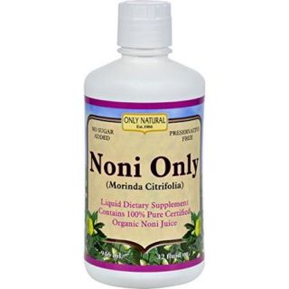 Only Natural Organic Noni Only Juice, Morinda Citrifolia   32 Oz