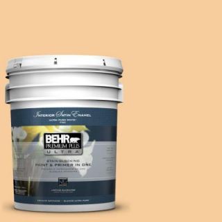 BEHR Premium Plus Ultra 5 gal. #300C 3 Bagel Satin Enamel Interior Paint 775405
