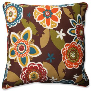 Pillow Perfect Outdoor/ Indoor Annie/Westport Chocolate 23 inch Floor