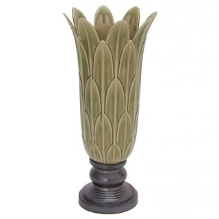 Ceramic Pedal Vase by Woodland Imports