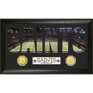 NFL New Orleans Saints Word Art Bronze Coin Panoramic Photo Mint