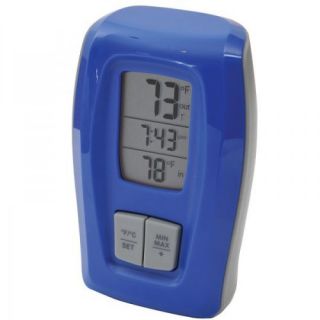 AcuRite Wireless Thermometer Clock, Blue