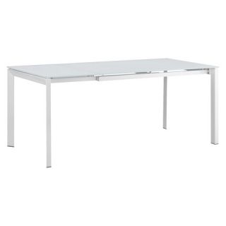 Helsinki Extension Dining Table White   Zuo