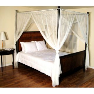 Casablanca Palace 4 Post Bed Sheer Panel Canopy Net