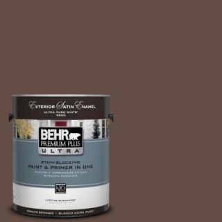 BEHR Premium Plus Ultra 1 gal. #PPU3 20 Cinnabark Satin Enamel Exterior Paint 985301