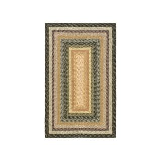 Safavieh Braided Blue and Multicolor Rectangular Indoor and Outdoor Braided Throw Rug (Common: 3 x 5; Actual: 36 in W x 60 in L x 0.33 ft Dia)