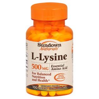 Sundown  L Lysine, 500 mg, Tablets, 100 tablets