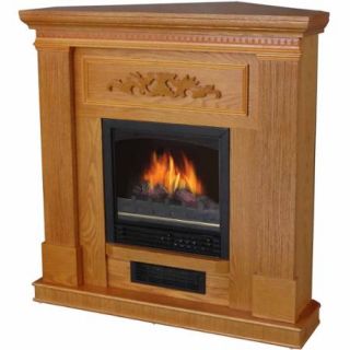 Electric Fireplace with 38" Mantle, Oak