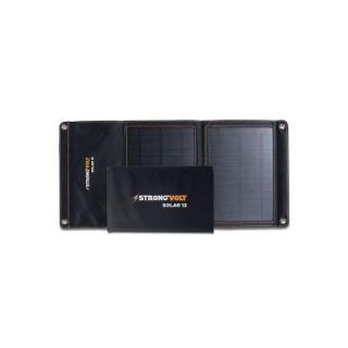 StrongVolt 12 Watt Folding Solar Charger with SunTrack Technology SV12WFLDBLK