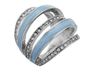 GUESS 5 Band Look Ring Silver/Crystal/Blue