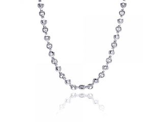 .925 Sterling Silver Cubic Zirconia Pendant Necklace