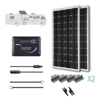 Renogy 200 Watts 12 Volts Monocrystalline Solar RV Kit   16301375