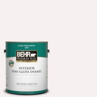 BEHR Premium Plus 1 gal. #W B 610 Soft Breeze Zero VOC Semi Gloss Enamel Interior Paint 305001